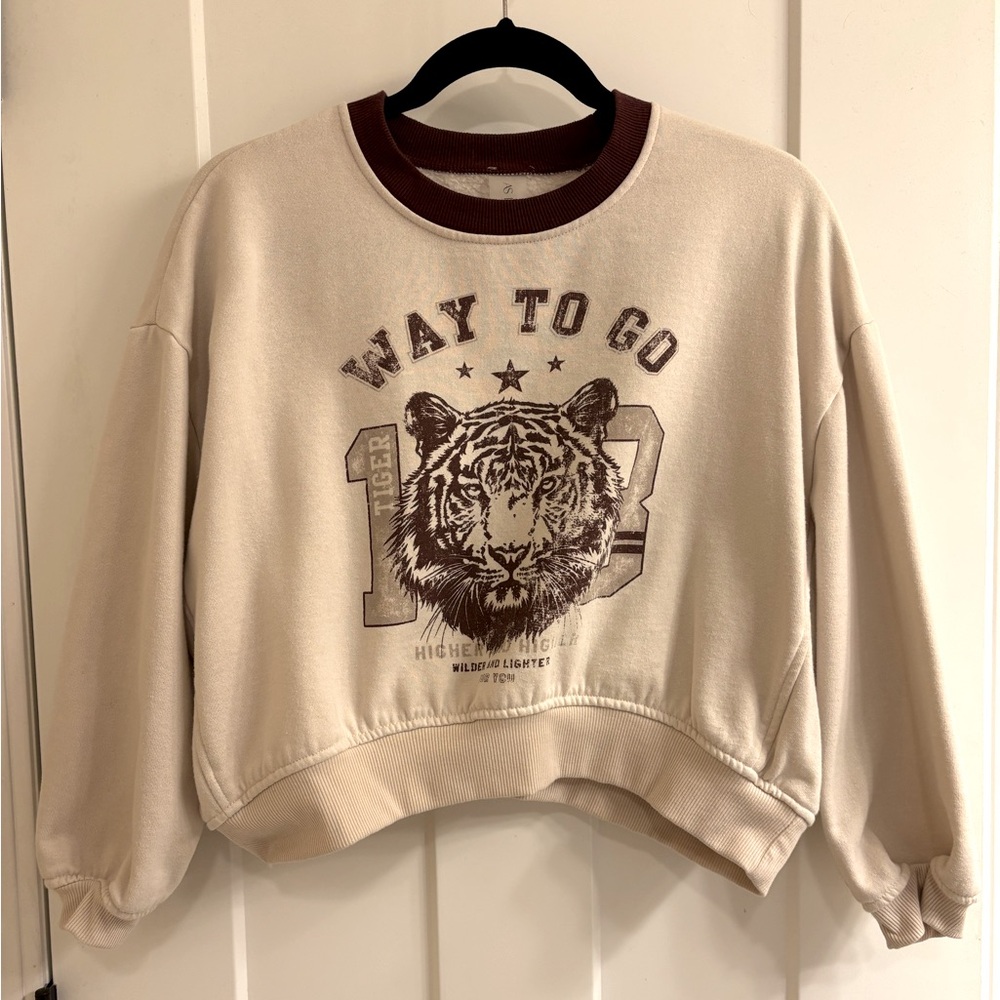 Altar’d State Revival Cropped Tiger Sweatshirt